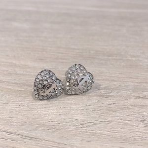 NWOT Juicy Couture silver heart shaped earrings 🤍